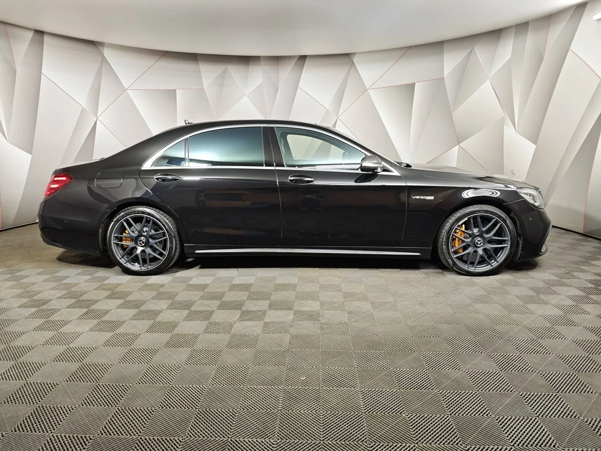 Mercedes-Benz S-Класс S 63 AMG 4Matic Speedshift Plus 7G-Tronic длинная база (585 л.с.) Черный в АВИЛОН. Слайд №6