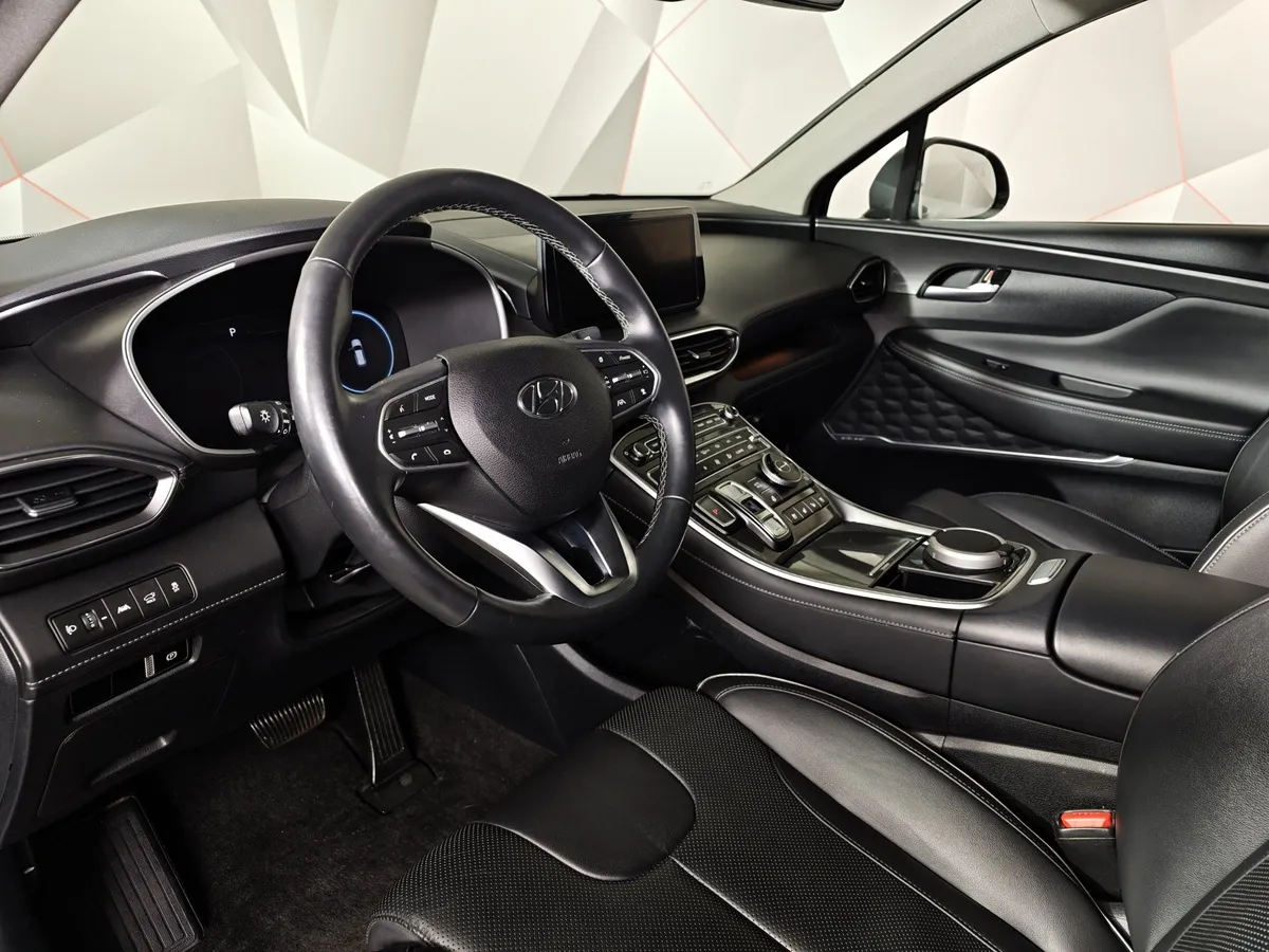 Hyundai Santa Fe 2.2 CRDi AWD 8AT (200 л.с.) High-Tech Синий в АВИЛОН. Слайд №19