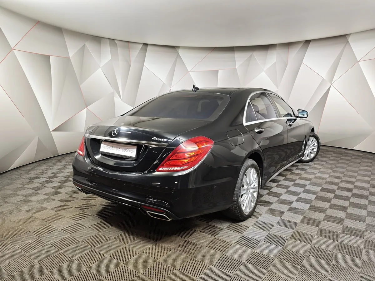 Mercedes-Benz S-Класс S 500 7G-Tronic Plus 4Matic длинная база (455 л.с.) Черный в АВИЛОН. Слайд №2