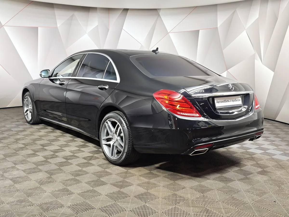 Mercedes-Benz S-Класс S 500 7G-Tronic Plus 4Matic длинная база (455 л.с.) Черный в АВИЛОН. Слайд №4