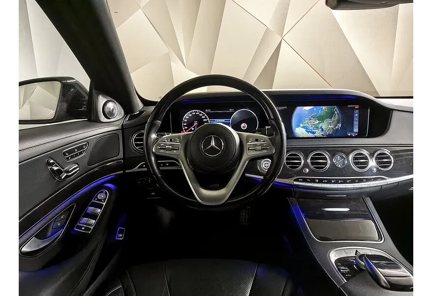 Mercedes-Benz S-Класс S 350 d 9G-Tronic 4Matic длинная база (249 л.с.) Черный в АВИЛОН. Слайд №20