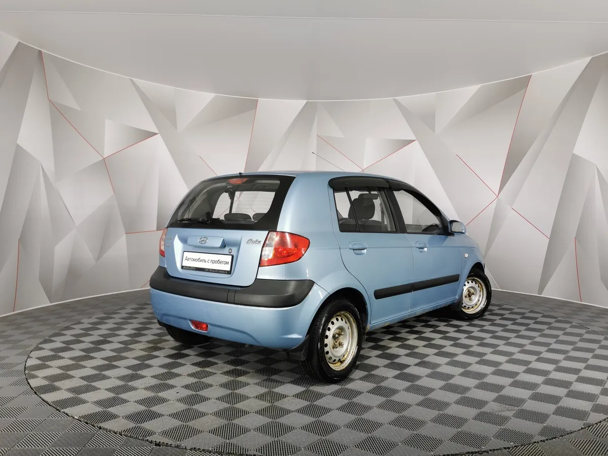 Hyundai Getz 1.4 MT (97 л.с.) Голубой в АВИЛОН. Слайд №2