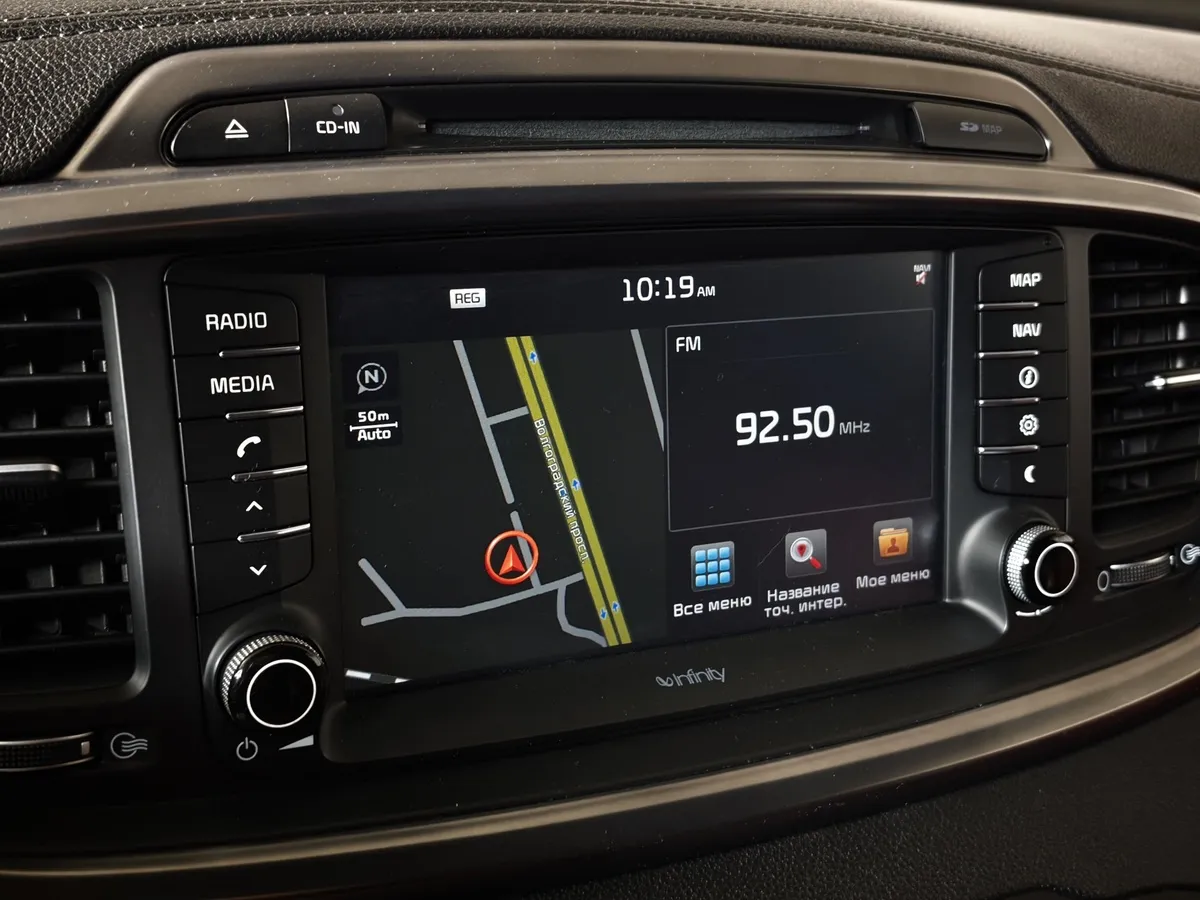Kia Sorento 3.5 AT AWD (249 л.с.) GT Line Черный в АВИЛОН. Слайд №19