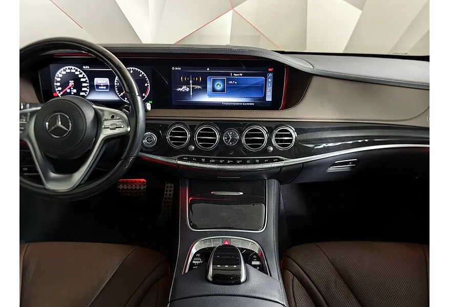 Mercedes-Benz S-Класс S 350 d 9G-Tronic 4Matic длинная база (249 л.с.) Серый в АВИЛОН. Слайд №15
