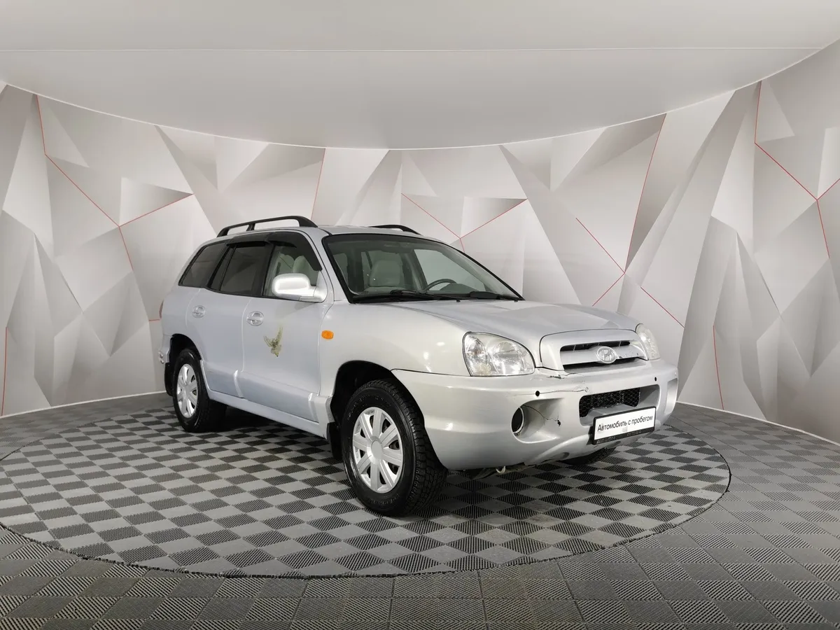 Hyundai Santa Fe 2.7 AT (173 л.с.) Серебристый в АВИЛОН. Слайд №3