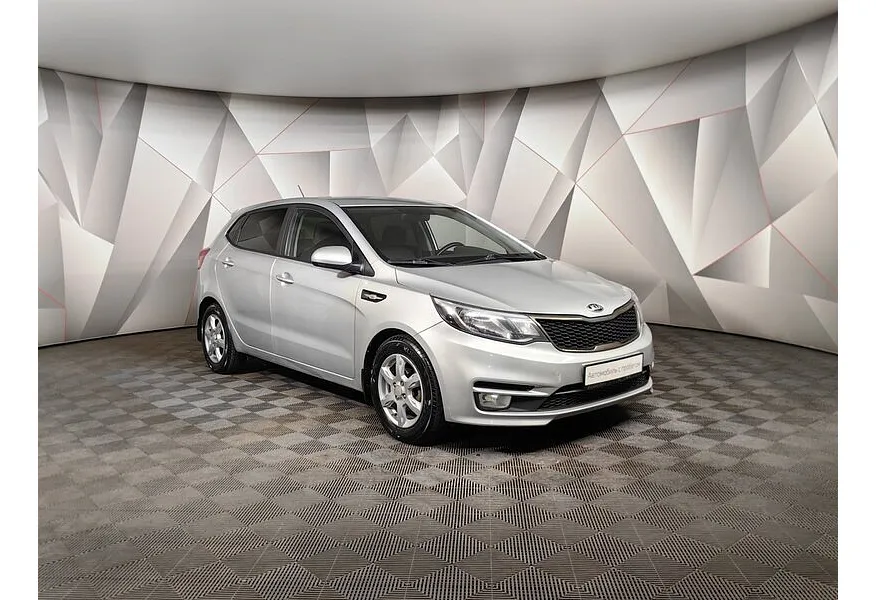Kia Rio 1.6 AT (123 л.с.) Luxe Серебристый в АВИЛОН. Слайд №3