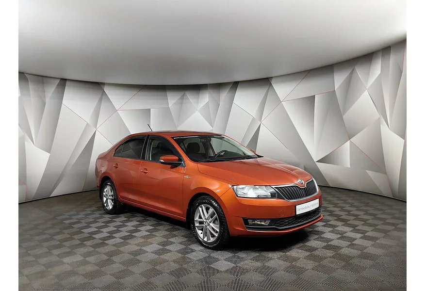 Skoda Rapid 1.6 AT (110 л.с.) Active Оранжевый в АВИЛОН. Слайд №3