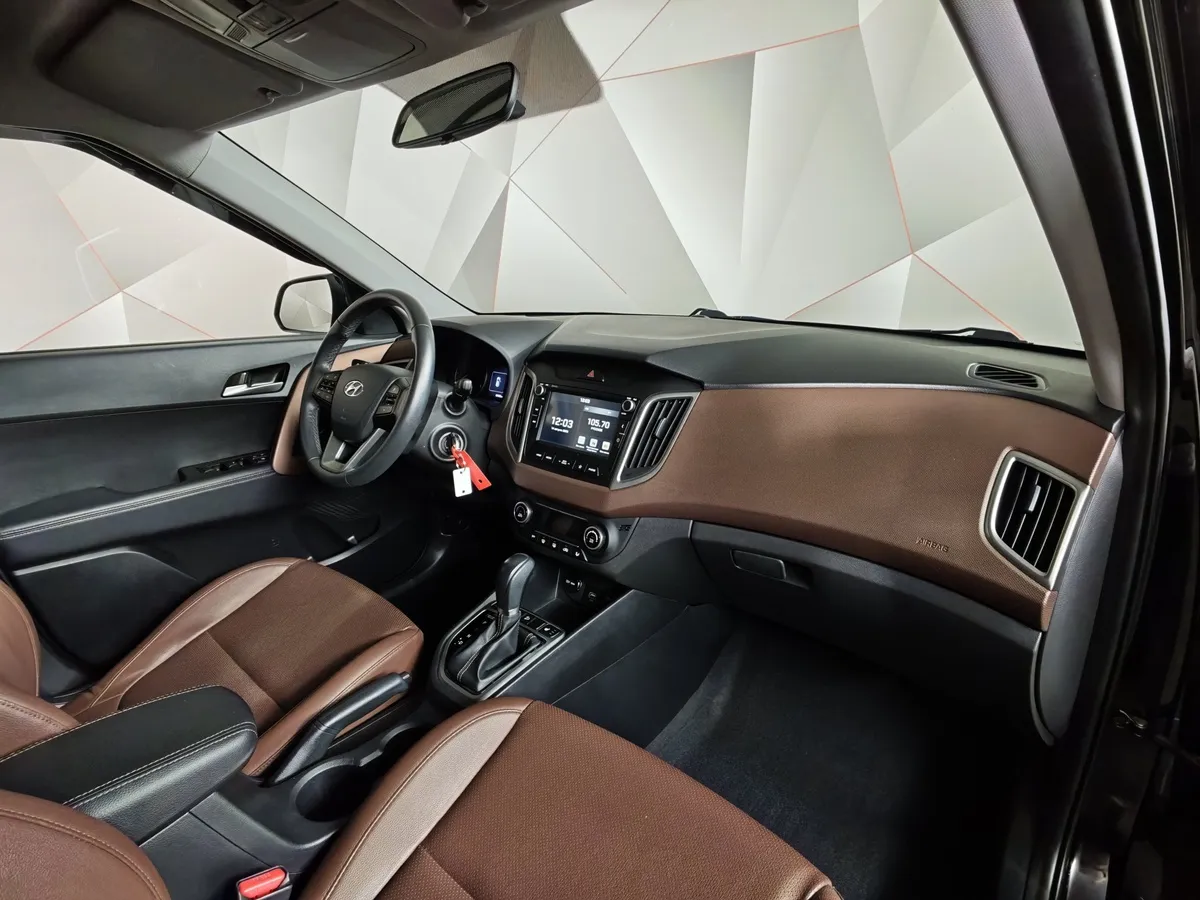 Hyundai Creta 1.6 AT (123 л.с.) Black & Brown + Winter Черный в АВИЛОН. Слайд №13