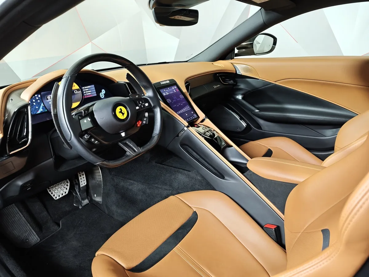 Ferrari Roma 3.9 AMT (620 л.с.) Черный в АВИЛОН. Слайд №18