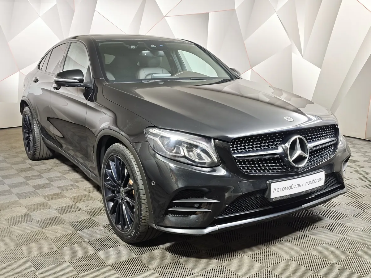 Mercedes-Benz GLC Купе 300 9G-TRONIC 4MATIC (245 л.с.) Sport Черный в АВИЛОН. Слайд №3