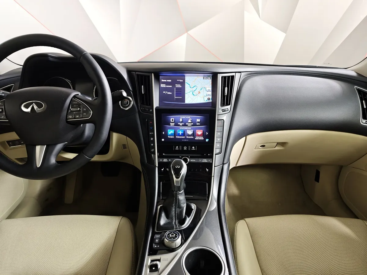Infiniti Q50 2.0 T AT (211 л.с.) Черный в АВИЛОН. Слайд №14