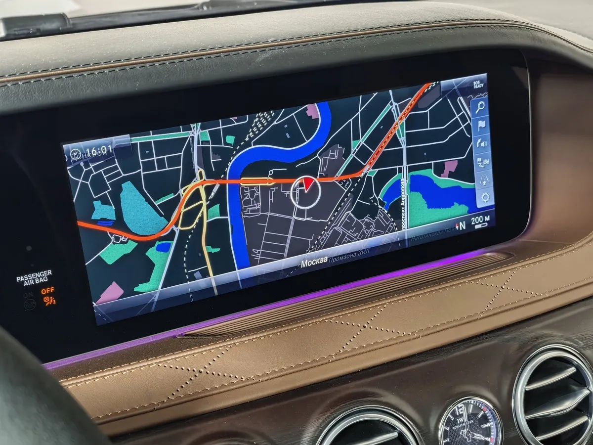 Mercedes-Benz S-Класс S 63 AMG 4Matic Speedshift Plus 7G-Tronic длинная база (585 л.с.) Черный в АВИЛОН. Слайд №30
