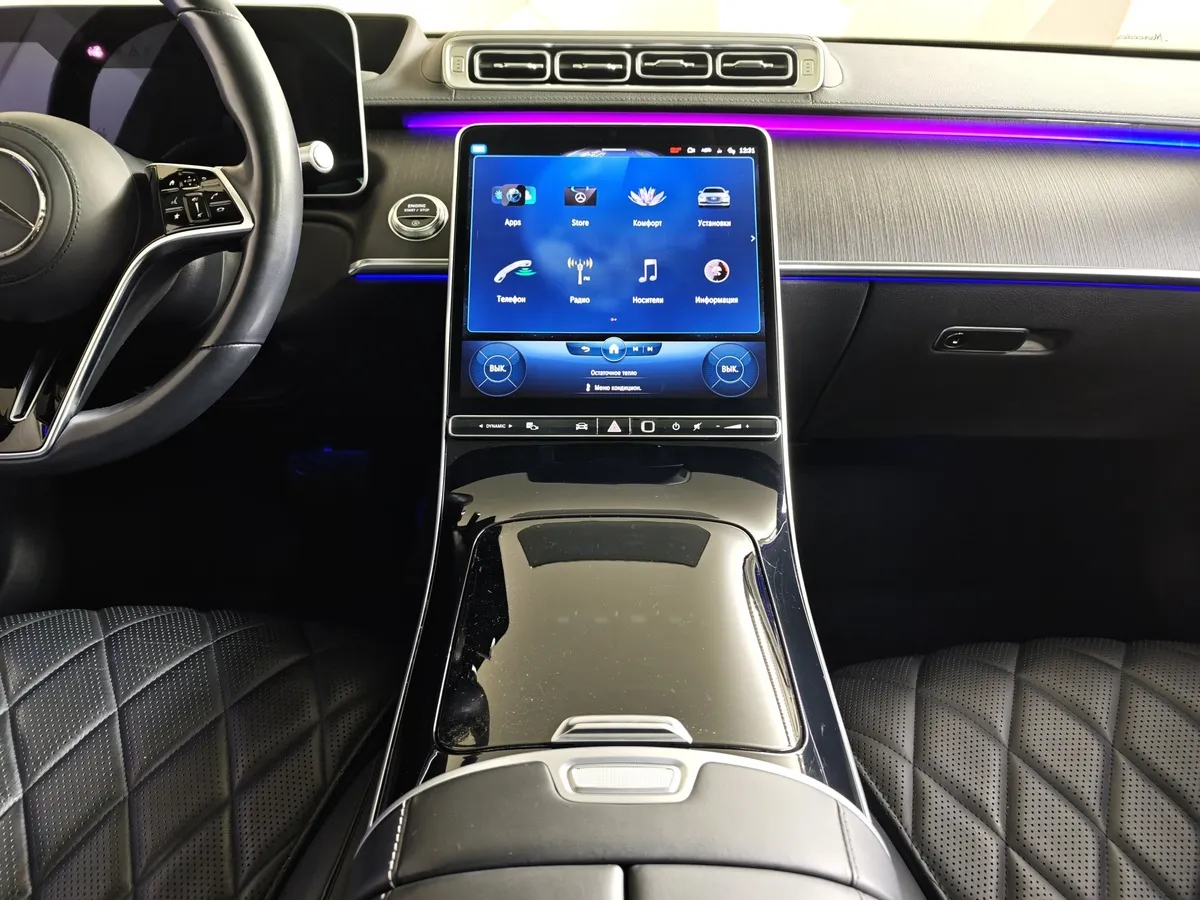 Mercedes-Benz S-Класс S 450 9G-Tronic 4Matic (367 л.с.) Черный в АВИЛОН. Слайд №15