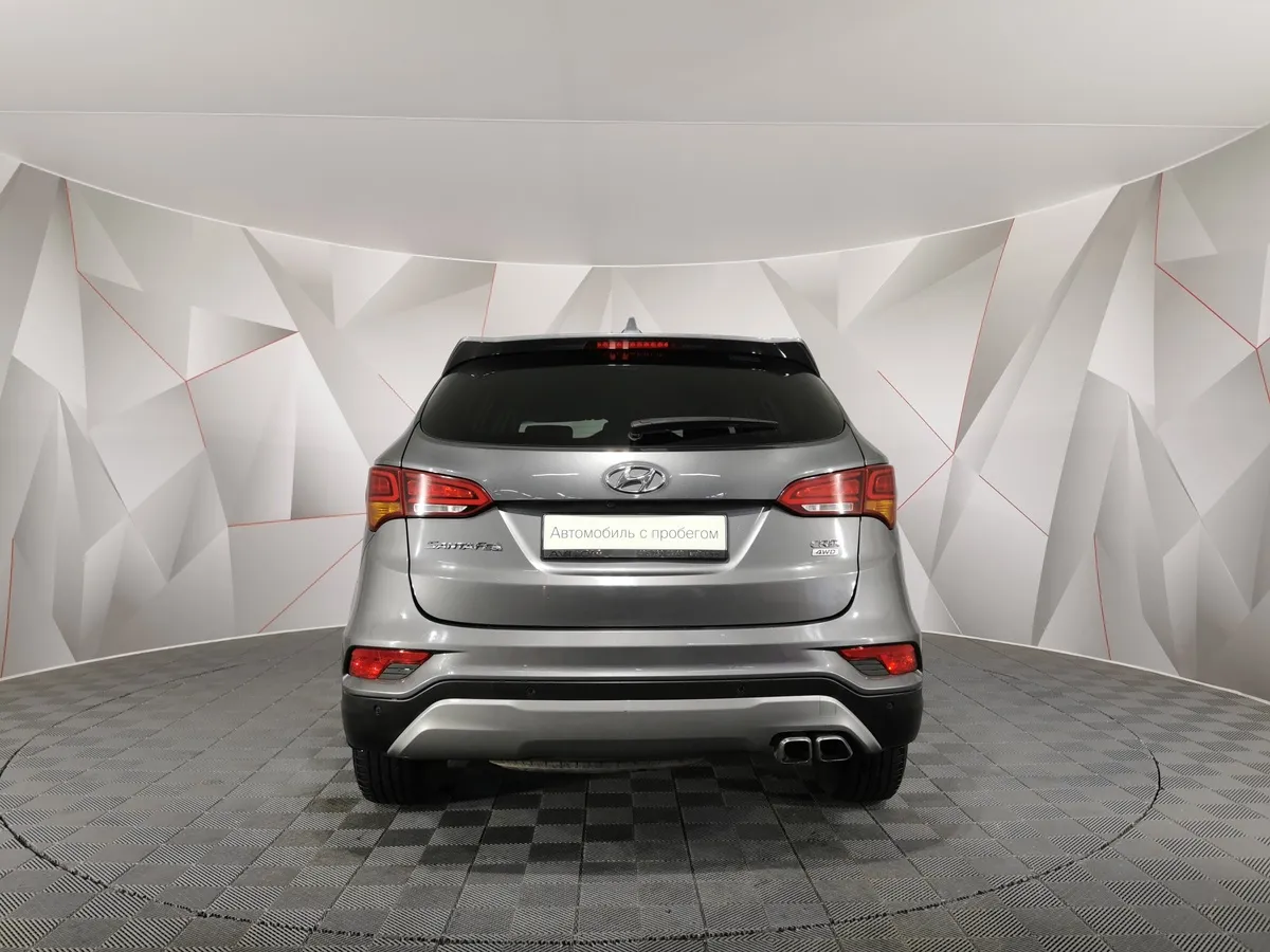 Hyundai Santa Fe 2.2 CRDi AT 4WD (197 л.с.) High-tech Серый в АВИЛОН. Слайд №8