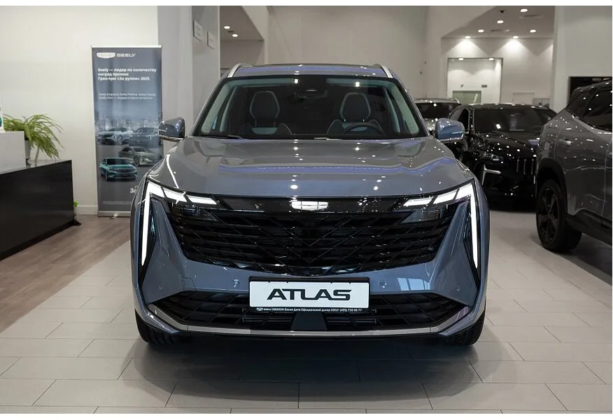 Geely Atlas 2.0T AT 4WD (200 л.с.) Luxury Синий в АВИЛОН. Слайд №3