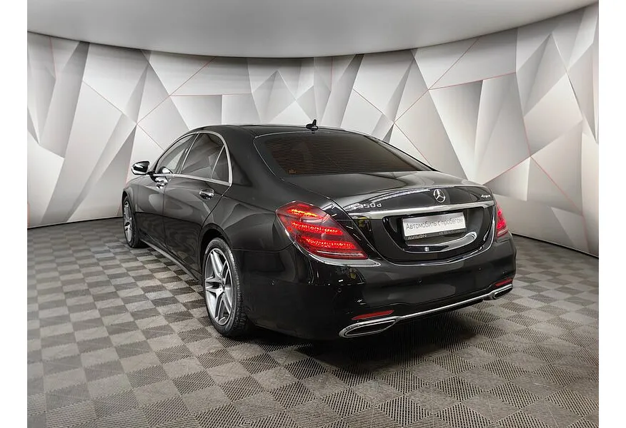 Mercedes-Benz S-Класс S 350 d 9G-Tronic 4Matic длинная база (249 л.с.) Черный в АВИЛОН. Слайд №4