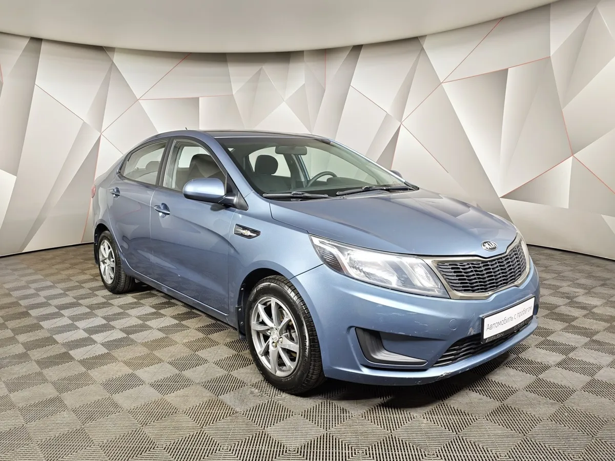 Kia Rio 1.4 AT (107 л.с.) Голубой в АВИЛОН. Слайд №3
