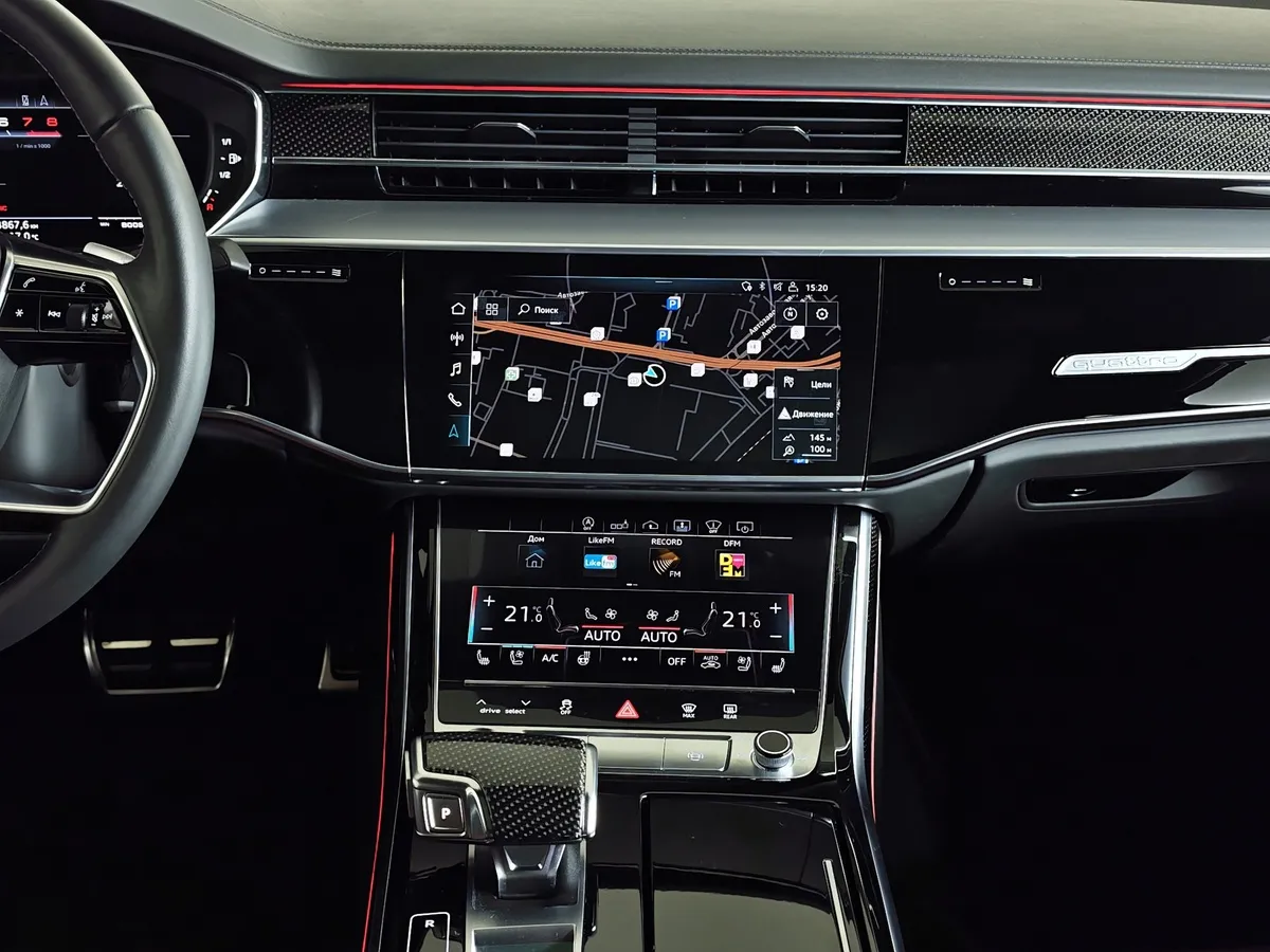 Audi S8 4.0 TFSI Quattro Tiptronic (571 л.с.) Черный в АВИЛОН. Слайд №15