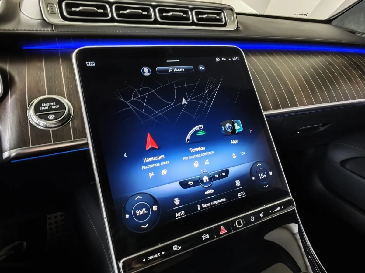 Mercedes-Benz S-Класс S 350 d 9G-Tronic 4Matic (313 л.с.) Черный в АВИЛОН. Слайд №23