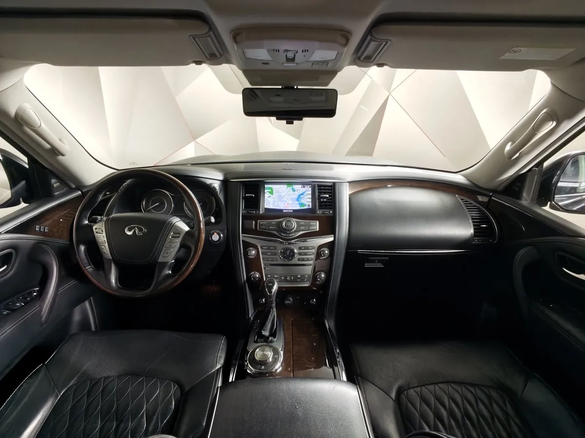 Infiniti QX80 5.6 АТ AWD (405 л.с.) Черный в АВИЛОН. Слайд №14