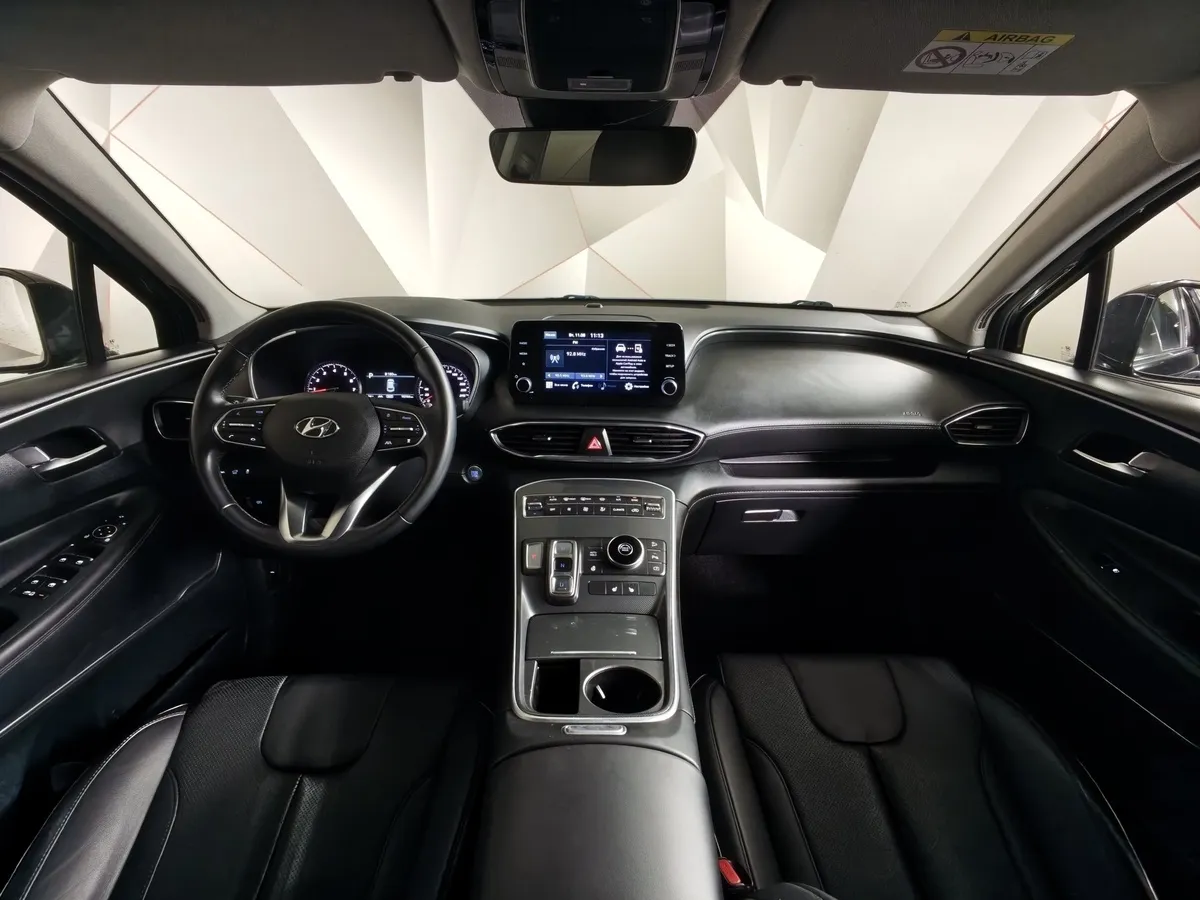 Hyundai Santa Fe 2.5 AWD 6AT (180 л.с.) High-Tech Черный в АВИЛОН. Слайд №14