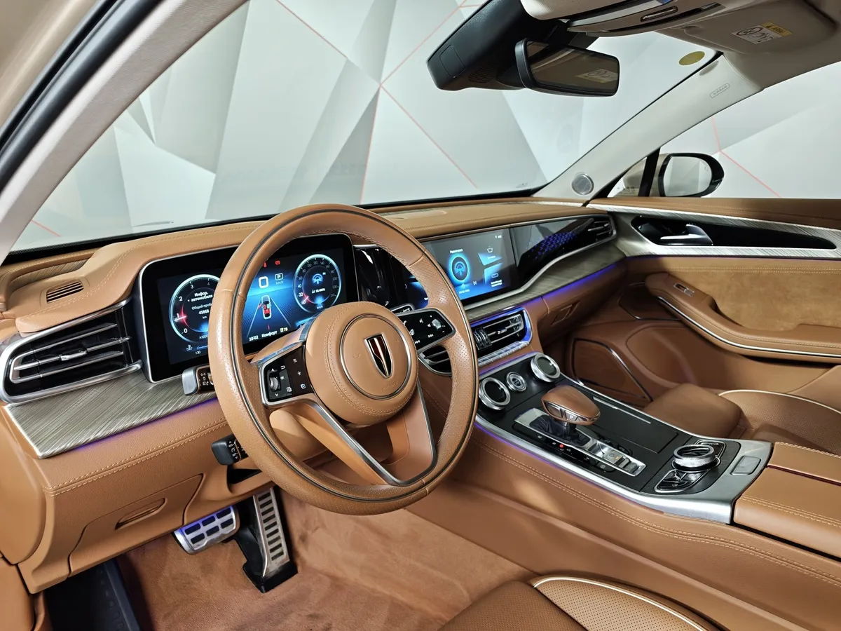 Hongqi H9 2.0T AT (245 л.с.) Делюкс двухцветный Коричневый в АВИЛОН. Слайд №17