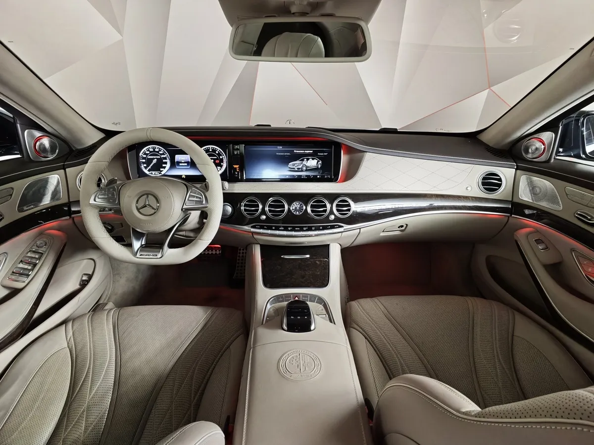 Mercedes-Benz S-Класс S 63 AMG 4Matic Speedshift Plus 7G-Tronic длинная база (585 л.с.) в АВИЛОН. Слайд №14