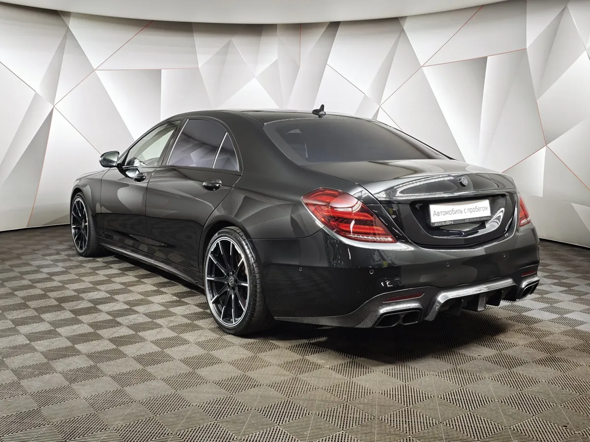 Mercedes-Benz S-Класс S 63 AMG 9G-Tronic 4Matic+ длинная база (612 л.с.) Черный в АВИЛОН. Слайд №4