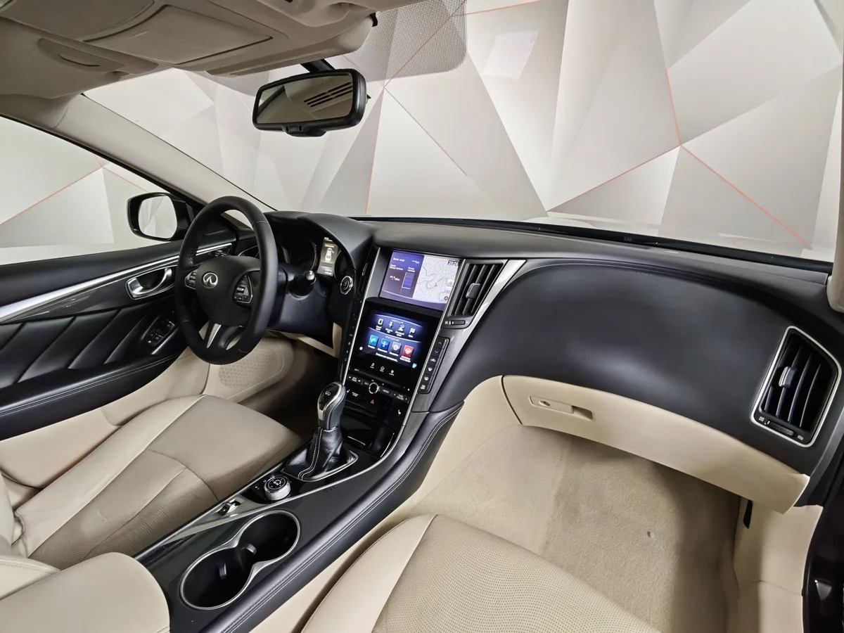 Infiniti Q50 2.0 T AT (211 л.с.) Черный в АВИЛОН. Слайд №12