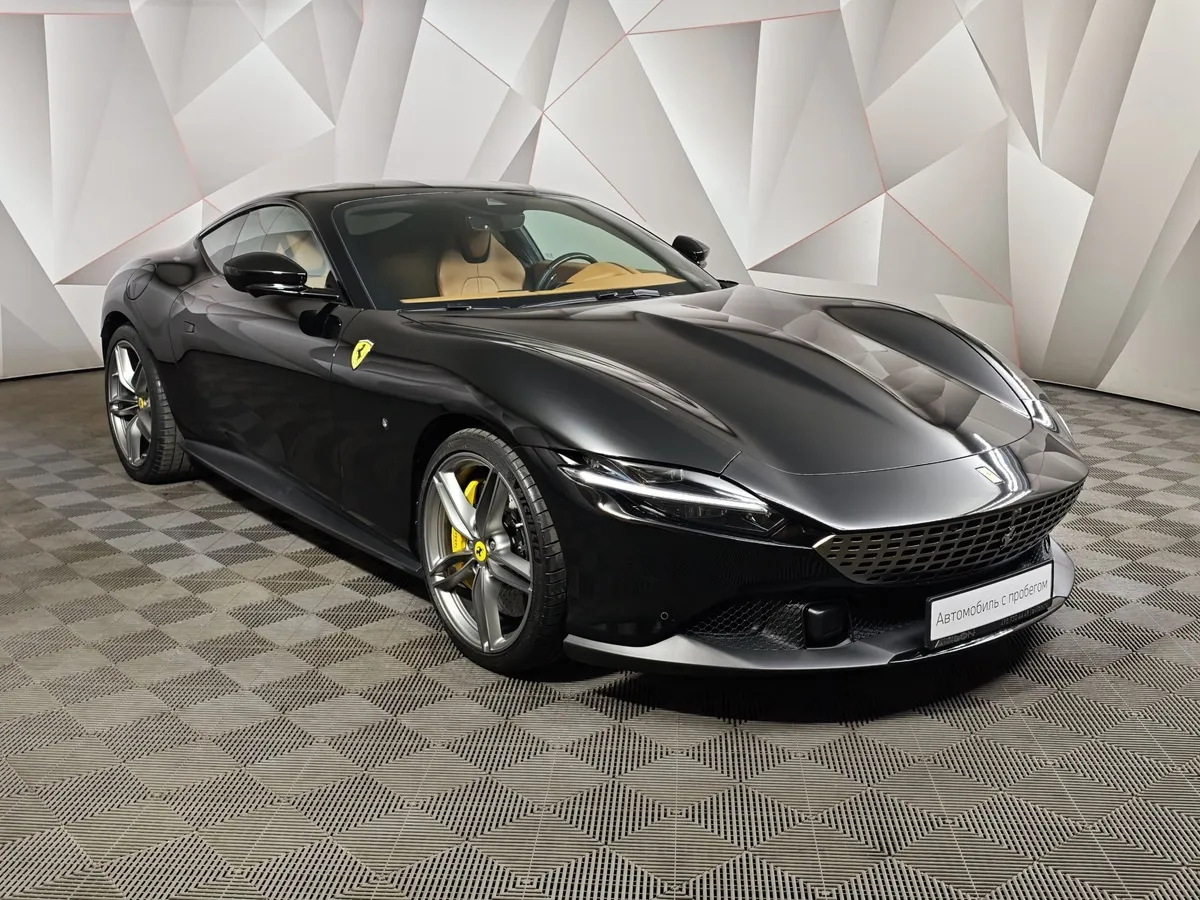 Ferrari Roma 3.9 AMT (620 л.с.) Черный в АВИЛОН. Слайд №3
