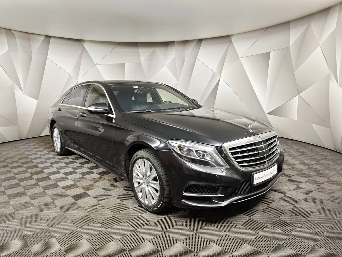 Mercedes-Benz S-Класс S 500 7G-Tronic Plus 4Matic длинная база (455 л.с.) Черный в АВИЛОН. Слайд №3