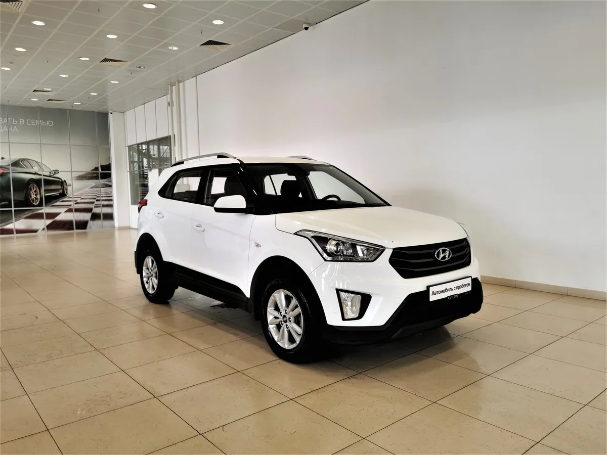 Hyundai Creta 2.0 AT AWD (149 л.с.) Travel + Advanced Белый в АВИЛОН. Слайд №3