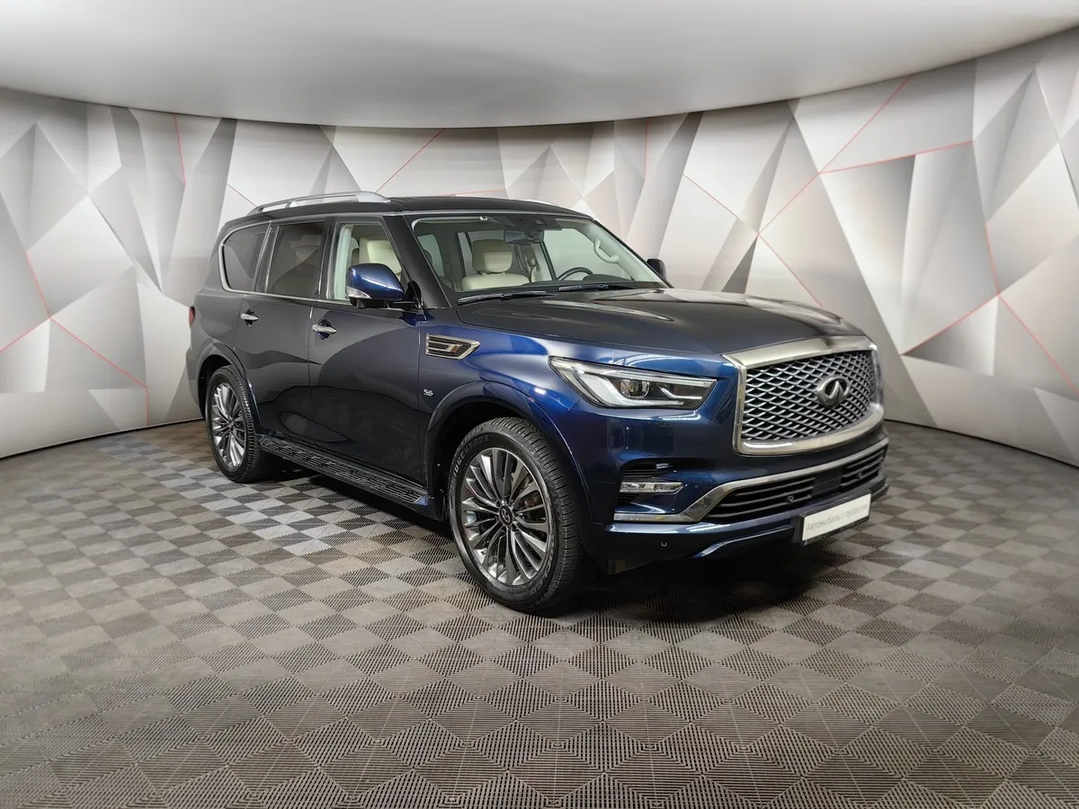Infiniti QX80 5.6 АТ AWD (405 л.с.) Синий в АВИЛОН. Слайд №3