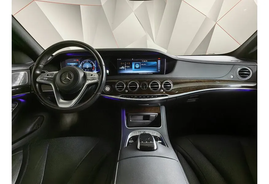 Mercedes-Benz S-Класс S 350 d 9G-Tronic 4Matic длинная база (249 л.с.) Черный в АВИЛОН. Слайд №14