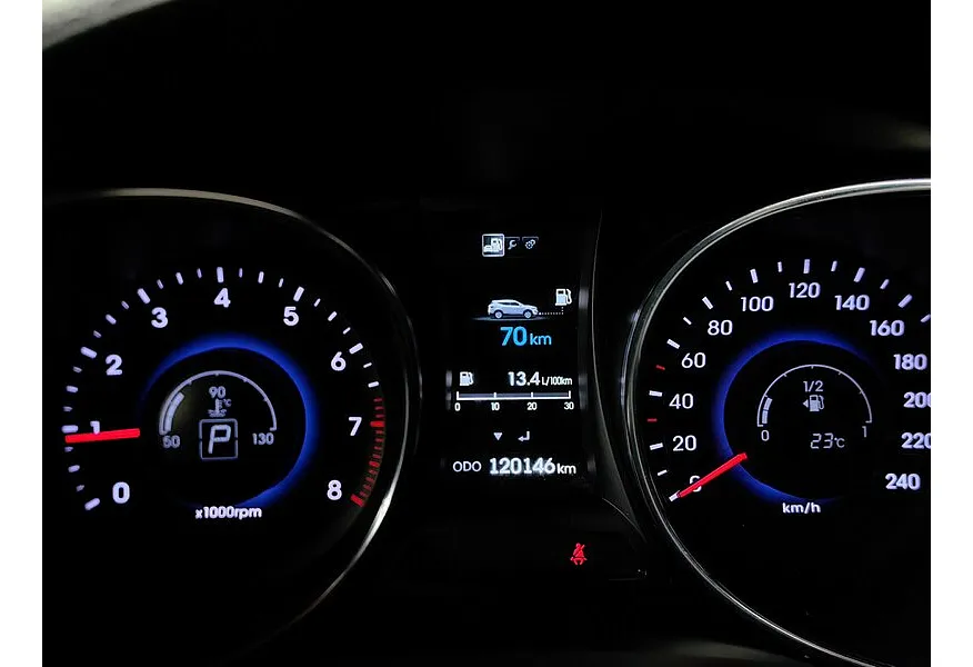 Hyundai Santa Fe 2.4 AT 4WD (175 л.с.) Dynamic Красный в АВИЛОН. Слайд №18