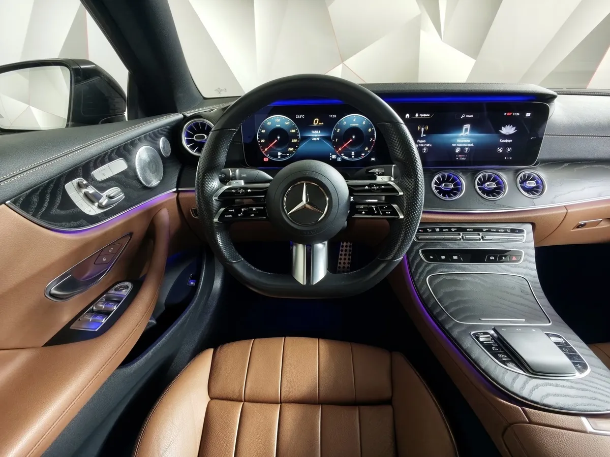 Mercedes-Benz E-Класс E 200 4MATIC 9G-TRONIC (197 л.с.) Sport Белый в АВИЛОН. Слайд №19
