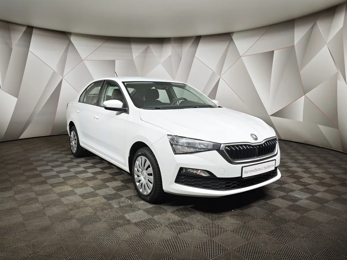 Skoda Rapid 1.6 AT (110 л.с.) Active Белый в АВИЛОН. Слайд №3