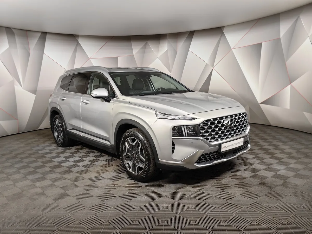 Hyundai Santa Fe 2.2 CRDi AWD 8AT (200 л.с.) High-Tech Серый в АВИЛОН. Слайд №3