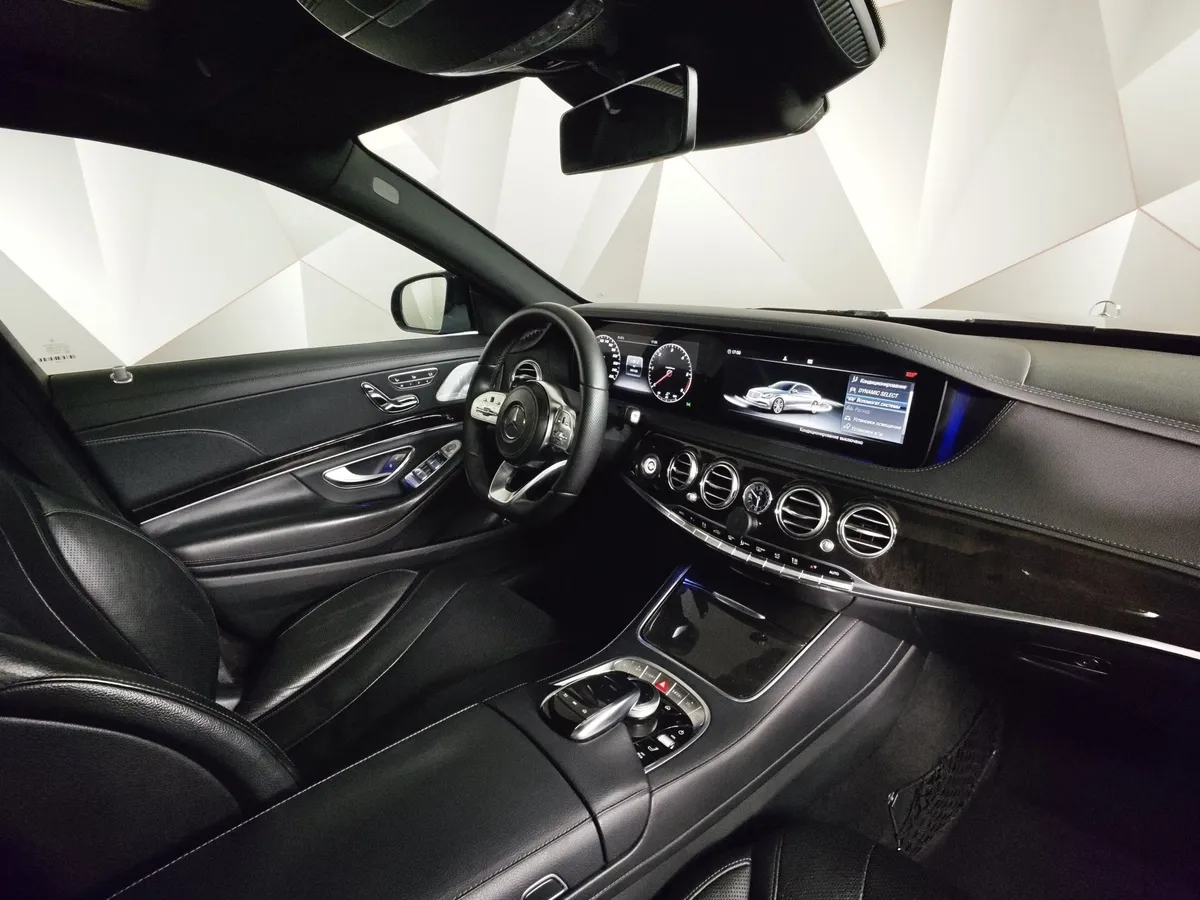 Mercedes-Benz S-Класс S 350 d 9G-Tronic 4Matic длинная база (249 л.с.) Черный в АВИЛОН. Слайд №13
