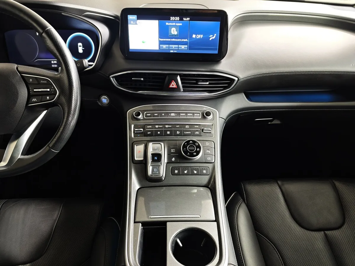 Hyundai Santa Fe 3.5 AWD 8AT (249 л.с.) High-Tech Exclusive (7 мест) Синий в АВИЛОН. Слайд №14