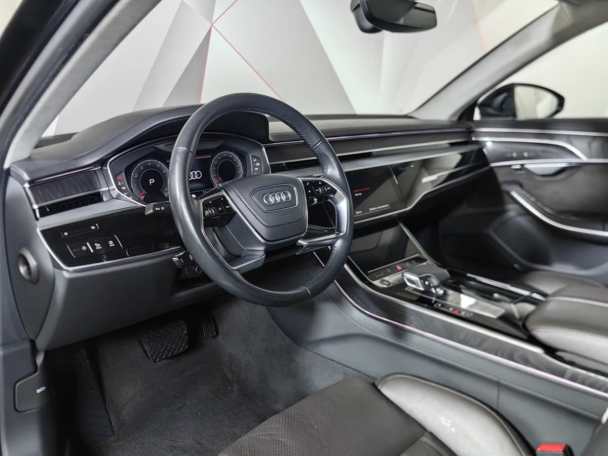 Audi A8 3.0 TFSI L tiptronic quattro (340 л.с.) Черный в АВИЛОН. Слайд №18
