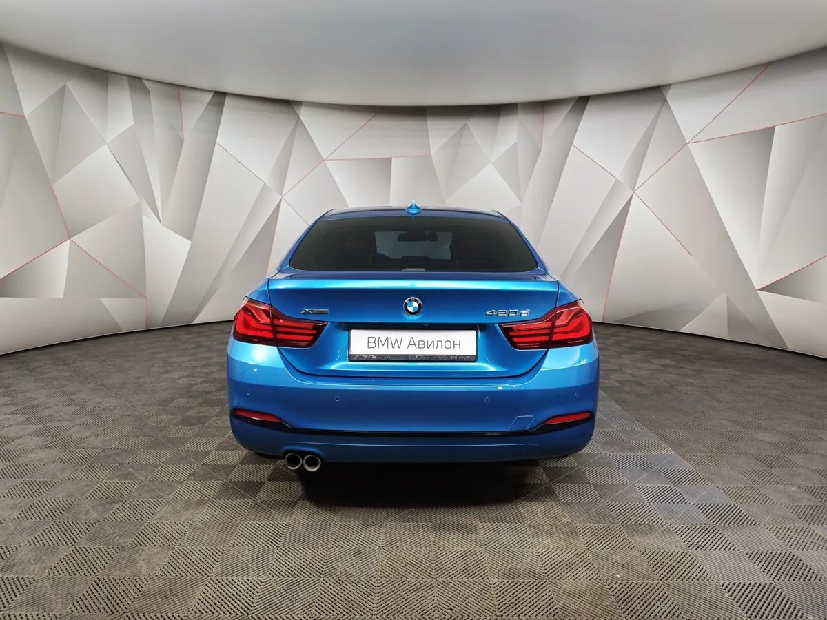 BMW 4 серия 420d xDrive AT (190 л.с.) Luxury Line Синий в АВИЛОН. Слайд №4