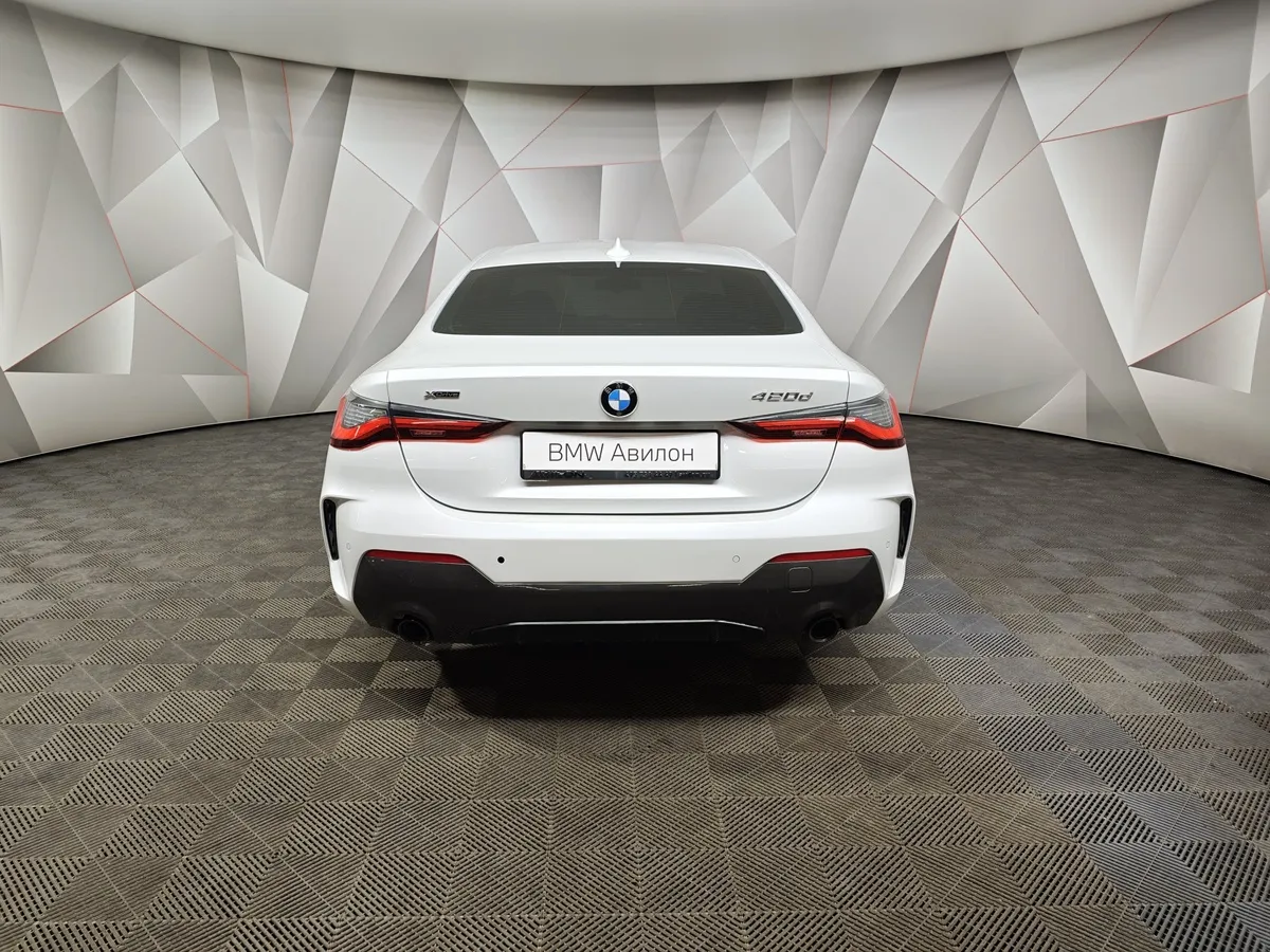 BMW 4 серия 420d xDrive AT (190 л.с.) M Sport Pro Белый в АВИЛОН. Слайд №4