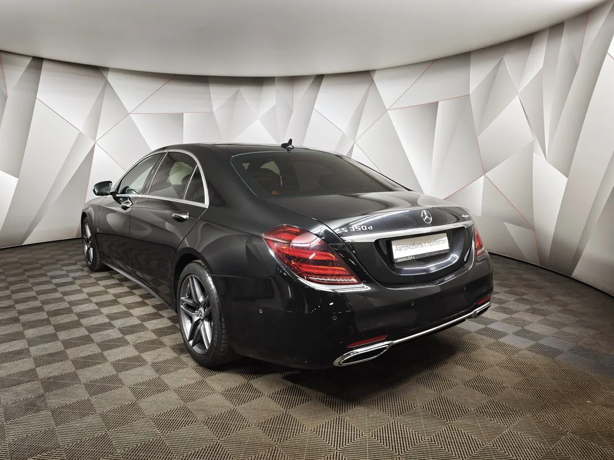 Mercedes-Benz S-Класс S 350 d 9G-Tronic 4Matic длинная база (249 л.с.) Черный в АВИЛОН. Слайд №4