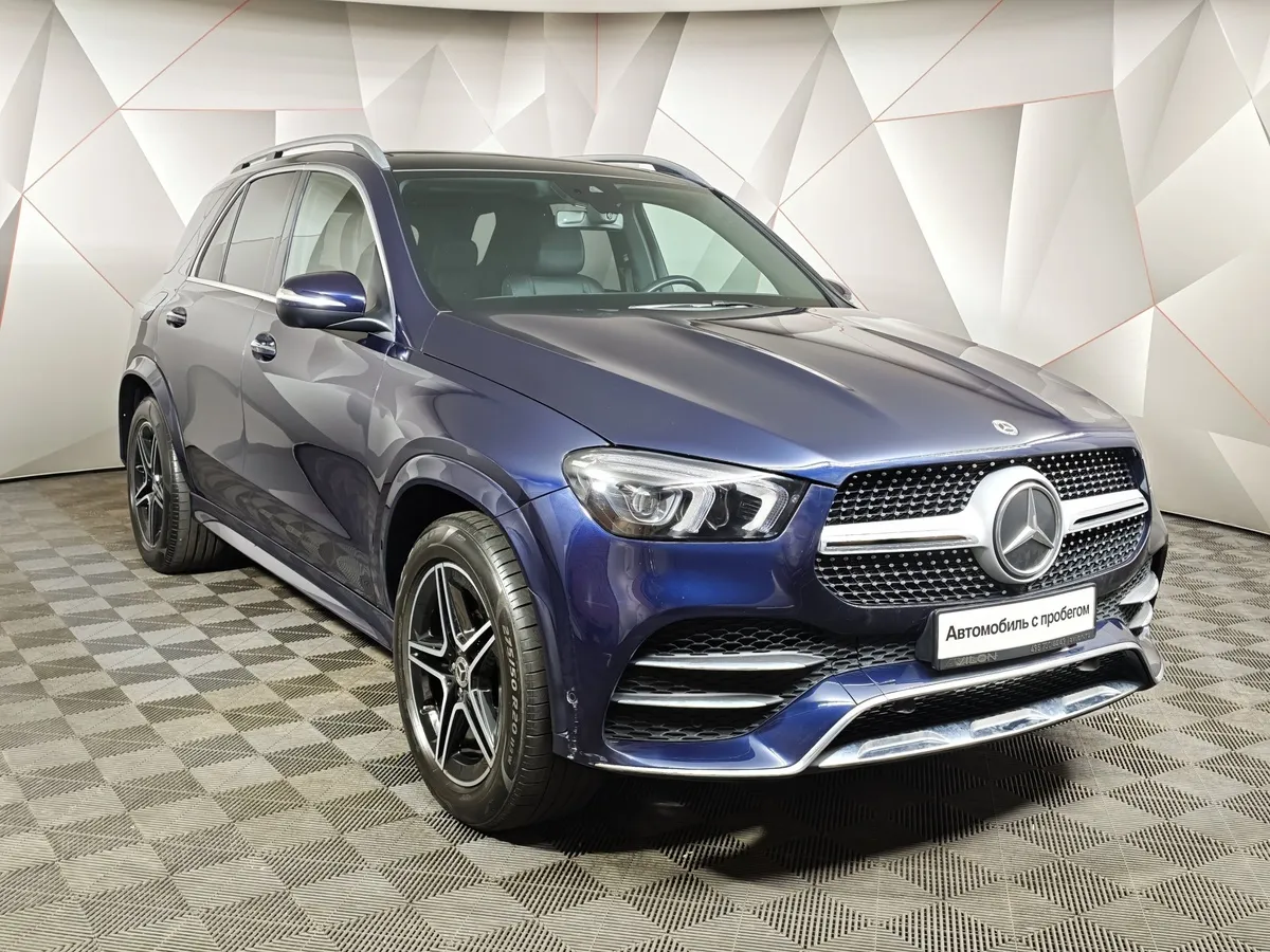Mercedes-Benz GLE 300 d 4MATIC 9G-TRONIC (245 л.с.) Sport Plus Синий в АВИЛОН. Слайд №3