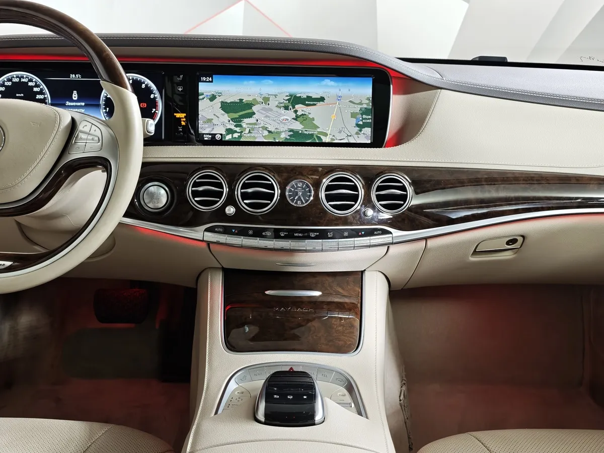 Mercedes-Benz S-Класс S 500 Maybach 9G-TRONIC (455 л.с.) Черный в АВИЛОН. Слайд №15