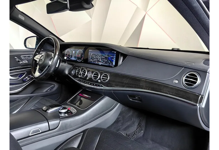 Mercedes-Benz S-Класс S 350 d 9G-Tronic 4Matic длинная база (249 л.с.) Черный в АВИЛОН. Слайд №13
