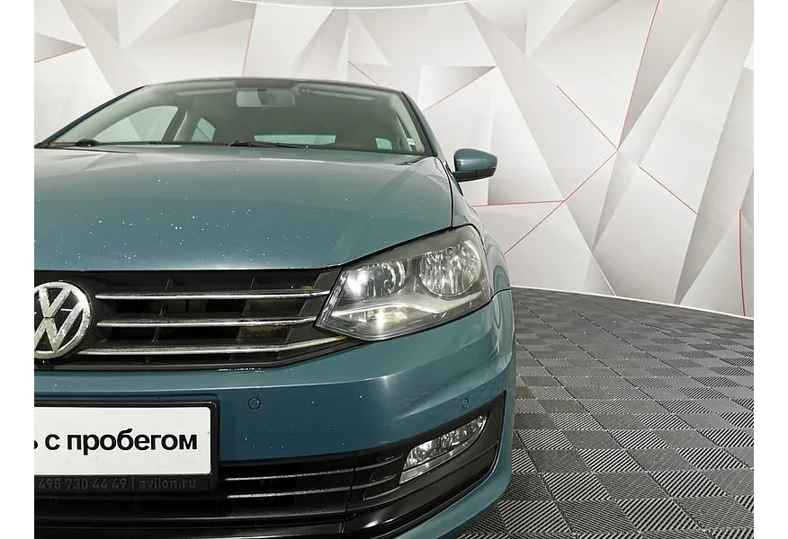 Volkswagen Polo 1.6 MPI AT (110 л.с.) Highline Синий в АВИЛОН. Слайд №10