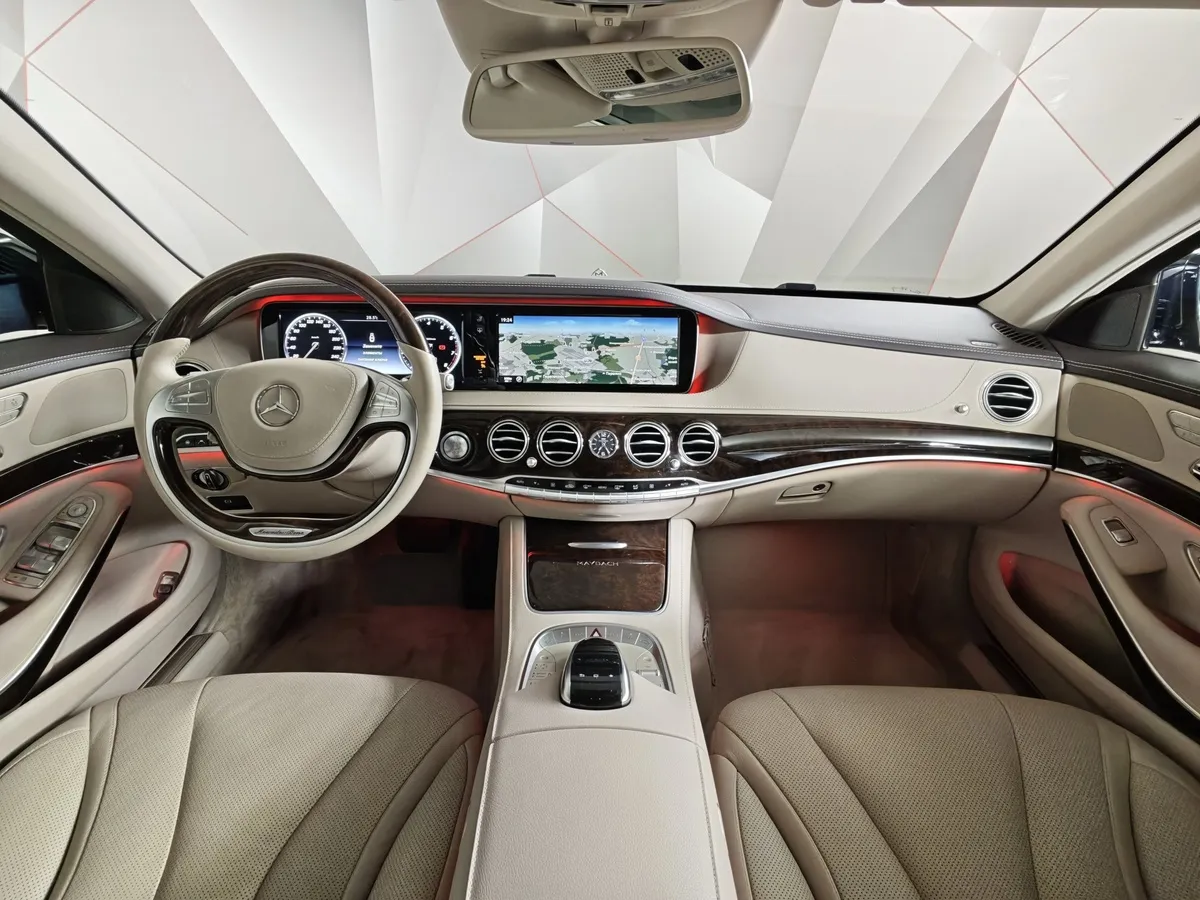 Mercedes-Benz S-Класс S 500 Maybach 9G-TRONIC (455 л.с.) Черный в АВИЛОН. Слайд №14