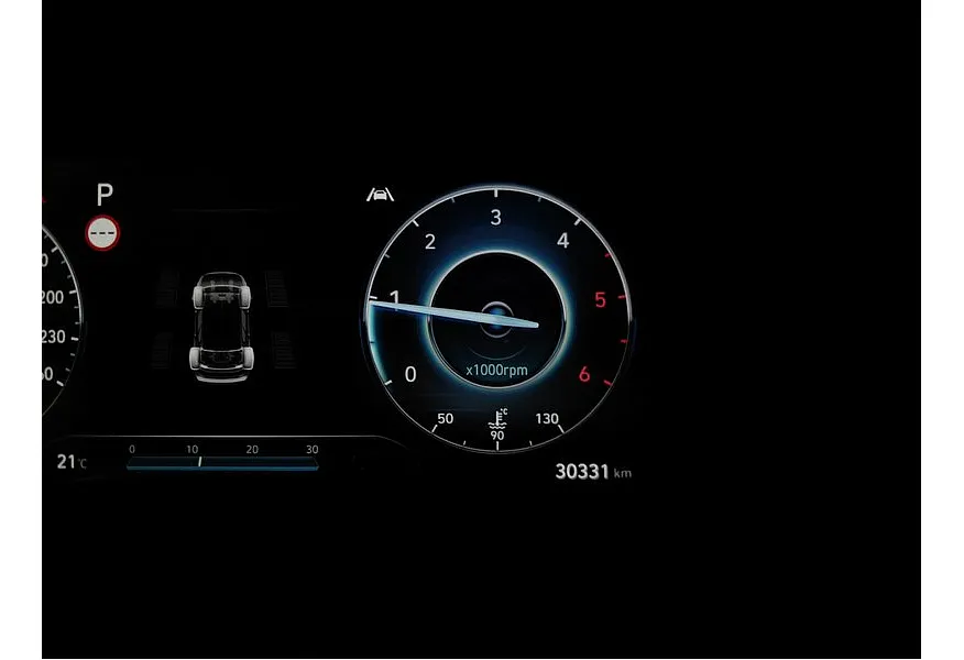 Hyundai Santa Fe 2.2 CRDi AWD 8AT (200 л.с.) High-Tech Белый в АВИЛОН. Слайд №18